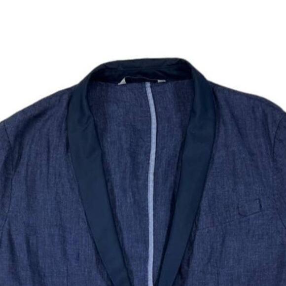 ZARA Man Navy Blue Blazer | Size 42 - Picture 3 of 5